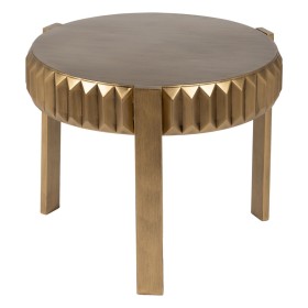 Mesa de apoio 50 x 50 x 54,6 cm Dourado Metal Branco Mármore | Tienda24 - Global Online Shop Tienda24.eu