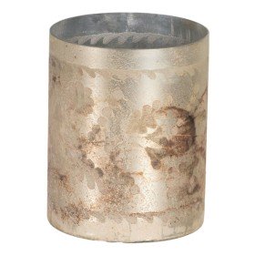 Portavelas Home ESPRIT Natural Metal Cuerda 15 x 15 x 20 cm | Tienda24 - Global Online Shop Tienda24.eu