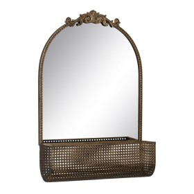 Espelho de parede Dourado Cristal Ferro 47 x 17,5 x 53 cm de BigBuy Home, Espelhos de parede - Ref: S8804683, Preço: 86,55 €,...