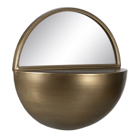 Wall mirror Golden Crystal Iron 36 x 17 x 40 cm by BigBuy Home, Wall-Mounted Mirrors - Ref: S8804685, Price: 48,92 €, Discoun...