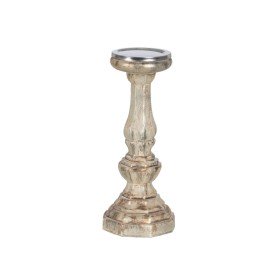 Lanterne Bougeoir Lanterne Beige Métal Verre Jacinthe d'eau 34 x 34 x 36 cm | Tienda24 - Global Online Shop Tienda24.eu