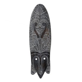 Figurine Décorative Blanc Marron Masque 24 x 5 x 80 cm de BigBuy Home, Objets de décoration - Réf : S8804753, Prix : 58,67 €,...