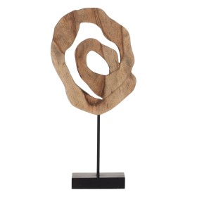 Sculpture White Beige Mango wood 25,5 x 9,5 x 37 cm | Tienda24 - Global Online Shop Tienda24.eu