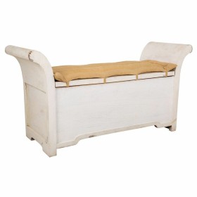 Bench Alexandra House Living White Cotton Mango wood 42 x 63 x 120 cm by Alexandra House Living, Benches - Ref: D1631211, Pri...