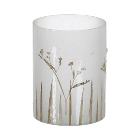 Bougeoir Marron Doré Bois Verre Acier 15 x 15 x 23 cm | Tienda24 - Global Online Shop Tienda24.eu