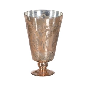 Fleur décorative Verre Cuivre 16 x 16 x 25 cm de BigBuy Home, Objets de décoration - Réf : S8804788, Prix : 34,27 €, Remise : %