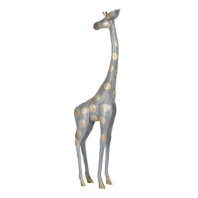 Figura Decorativa Cinzento Dourado Girafa 27 x 12 x 100 cm de BigBuy Home, Adornos - Ref: S8804802, Preço: 79,62 €, Desconto: %