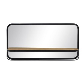 Wall mirror Black Crystal 80 x 14 x 40 cm by BigBuy Home, Wall-Mounted Mirrors - Ref: S8804842, Price: 101,20 €, Discount: %