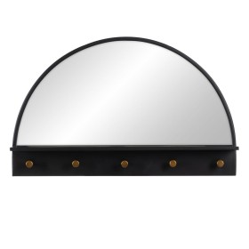 Wall mirror Black 69 x 11,5 x 43 cm by BigBuy Home, Wall-Mounted Mirrors - Ref: S8804847, Price: 61,20 €, Discount: %