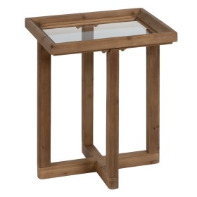 Beistelltisch natürlich Verre trempé Tannenholz 50 x 38 x 60 cm von BigBuy Home, Tische - Ref: S8804858, Preis: 126,59 €, Rab...