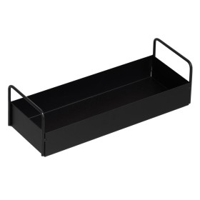 Plateau Noir Fer 33 x 12 x 9 cm de BigBuy Home, Plats et plateaux - Réf : S8804866, Prix : 9,58 €, Remise : %