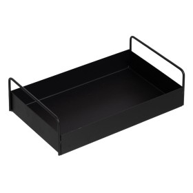 Tray Black Iron 33 x 20 x 9 cm by BigBuy Home, Plates and dishes - Ref: S8804867, Price: 11,79 €, Discount: %