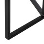 Mesa auxiliar Negro Natural Cristal Hierro 45 x 45 x 50 cm | Tienda24 - Global Online Shop Tienda24.eu