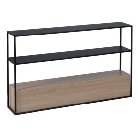 Console Nero Naturale Ferro Legno MDF 122,5 x 22,5 x 75 cm di BigBuy Home, Tavoli - Rif: S8804886, Prezzo: 230,46 €, Sconto: %