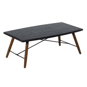 Table Basse OSLO Noir Naturel Fer Bois MDF 109,5 x 60 x 40,5 cm de BigBuy Home, Tables - Réf : S8804889, Prix : 230,37 €, Rem...