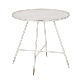 Petite Table d'Appoint Crème Fer 80 x 80 x 75 cm de BigBuy Home, Tables - Réf : S8804896, Prix : 111,10 €, Remise : %