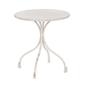 Mesa de apoio Creme Ferro 70 x 70 x 75 cm de BigBuy Home, Jogos de móveis - Ref: S8804897, Preço: 118,11 €, Desconto: %