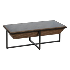 Tavolino da Caffè Nero Naturale Ferro Legno di abete 120 x 60 x 43,5 cm di BigBuy Home, Tavoli - Rif: S8804904, Prezzo: 275,7...