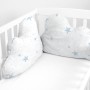 Cot protector HappyFriday Basic Kids Little star Blue 60 x 40 cm | Tienda24 Tienda24.eu