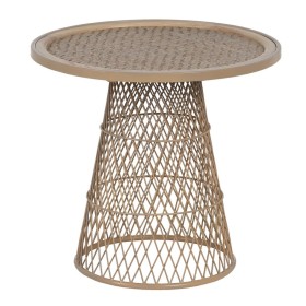 Table d'appoint Beige Fer Rotin 55 x 55 x 50 cm de BigBuy Home, Tables - Réf : S8804923, Prix : 164,52 €, Remise : %