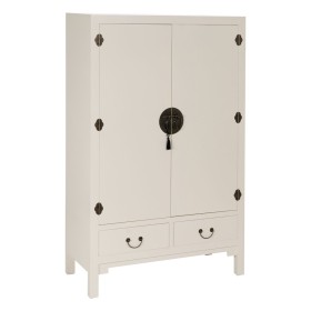 Armoire ORIENTE Blanc 100 x 45 x 160 cm de BigBuy Home, Buffets, crédences et vaisseliers - Réf : S8804936, Prix : 732,52 €, ...