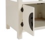 Nightstand ORIENTE White MDF Wood 50 x 40 x 66 cm | Tienda24 - Global Online Shop Tienda24.eu