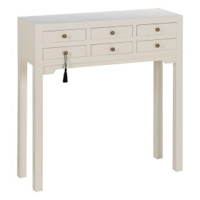 Consola Blanco Madera de abeto Madera MDF 85 x 26 x 85 cm de BigBuy Home, Mesas - Ref: S8804940, Precio: 230,37 €, Descuento: %