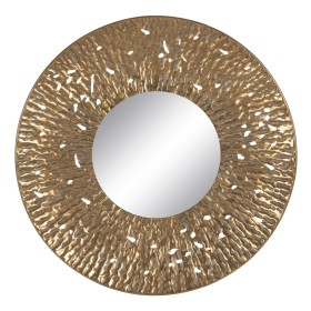 Espejo de pared Dorado Cristal Hierro 76,5 x 7 x 76,5 cm de BigBuy Home, Espejos de pared - Ref: S8804961, Precio: 51,57 €, D...