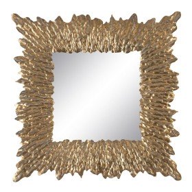 Espelho de parede DKD Home Decor Natural Cristal Abeto Alpino Acabamento envelhecido 60 x 4 x 60 cm | Tienda24 - Global Online Shop Tienda24.eu