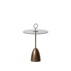 Side table Golden Crystal Iron 50 x 50 x 75,5 cm by BigBuy Home, Tables - Ref: S8804995, Price: 64,52 €, Discount: %