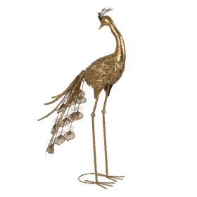 Decorative Figure Golden Peacock 50 x 30 x 85 cm by BigBuy Home, Ornaments - Ref: S8805001, Price: 65,44 €, Discount: %