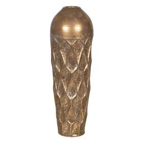 Buy Vase Golden Iron 25 x 25 x 75 cm