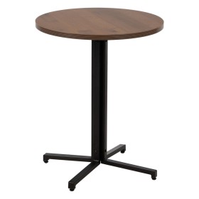 Table Black Natural MDF Wood 60 x 60 x 75 cm by BigBuy Home, Tables - Ref: S8805013, Price: 85,52 €, Discount: %