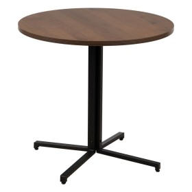 Table Noir Naturel Bois MDF 80 x 80 x 75 cm de BigBuy Home, Tables - Réf : S8805014, Prix : 113,64 €, Remise : %