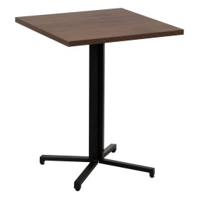 Table Black Natural MDF Wood 60 x 60 x 75 cm by BigBuy Home, Tables - Ref: S8805015, Price: 85,64 €, Discount: %