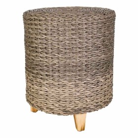 Hocker Alexandra House Living Grau Holz Synthetischer Rattan 40 x 48 x 40 cm von Alexandra House Living, Stühle und Sofas - R...