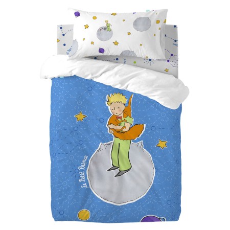 Duvet cover set HappyFriday Le Petit Prince Accolade Multicolour Baby Crib 2 Pieces | Tienda24 Tienda24.eu