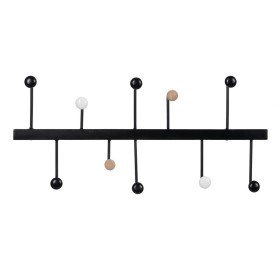 Wandgarderobe DKD Home Decor Schwarz Metall Loft 40 x 9 x 72 cm (1 Stück) | Tienda24 - Global Online Shop Tienda24.eu