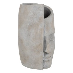 Vase Gris Ciment Visage 21 x 18 x 32,5 cm de BigBuy Home, Vases - Réf : S8805084, Prix : 25,24 €, Remise : %