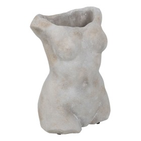 Blumentopf Creme Terrakotta Buddha Orientalisch 17,1 x 16,6 x 20 cm | Tienda24 - Global Online Shop Tienda24.eu