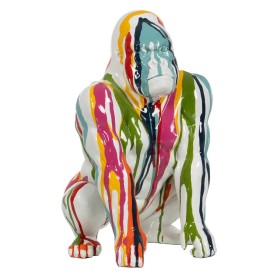 Decorative Figure Gorilla 20,5 x 19,5 x 30,5 cm by BigBuy Home, Ornaments - Ref: S8805108, Price: 56,75 €, Discount: %