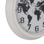 Wall Clock World Map White Black Iron 70 x 70 x 6,5 cm | Tienda24 - Global Online Shop Tienda24.eu