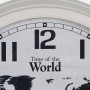 Wall Clock World Map White Black Iron 70 x 70 x 6,5 cm | Tienda24 - Global Online Shop Tienda24.eu