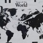 Wall Clock World Map White Black Iron 70 x 70 x 6,5 cm | Tienda24 - Global Online Shop Tienda24.eu