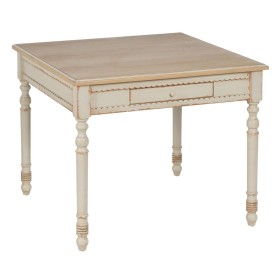 Table Crème Naturel 91,5 x 91,5 x 77 cm de BigBuy Home, Tables - Réf : S8805121, Prix : 279,85 €, Remise : %