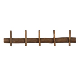 Wall mounted coat hanger DKD Home Decor Metal Mango wood Natural Buddha Oriental 38 x 6 x 18 cm | Tienda24 - Global Online Shop Tienda24.eu