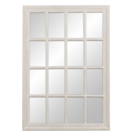 Specchio da parete Bianco Legno Cristallo Legno di paulownia Finestra 70 x 3,5 x 100 cm di BigBuy Home, Specchi da parete - R...