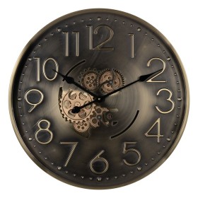 Wall Clock Golden Iron 60 x 8 x 60 cm by BigBuy Home, Wall Clocks - Ref: S8805202, Price: 126,09 €, Discount: %