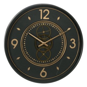 Horloge Murale DKD Home Decor Verre Noir Fer (58 x 6.5 x 18 cm) | Tienda24 - Global Online Shop Tienda24.eu