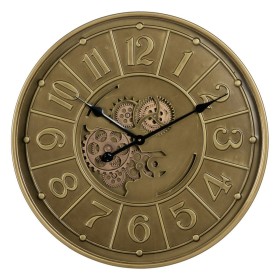 Wall Clock Golden Iron 60 x 8 x 60 cm by BigBuy Home, Wall Clocks - Ref: S8805205, Price: 94,77 €, Discount: %